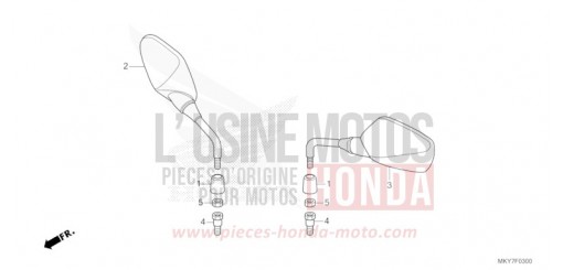 MIRROR (CB650RA/CB650RAC) CB650RAT de 2026